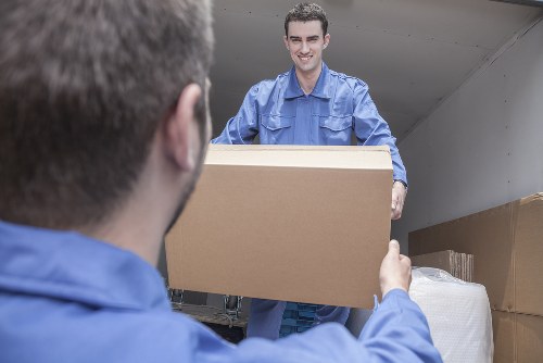 Commercial moving team planning an office relocation in Addington