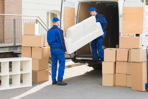 Van transport for furniture and boxes in Addington
