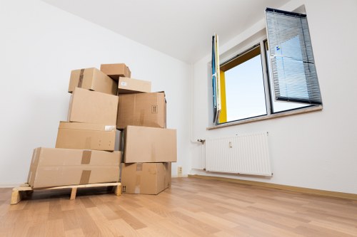 Packing and loading moving boxes for a local relocation