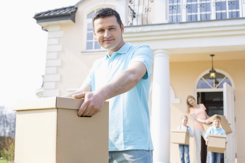 Waste removal and compliance information for a moving service